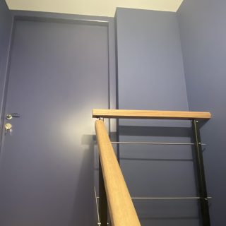 porte grenier bleu