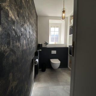 toilette aménagé moderne