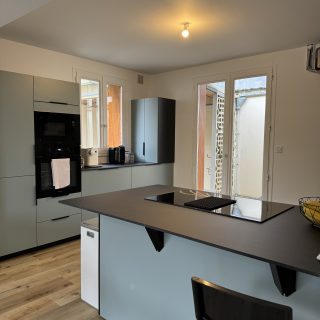 Rénovation maison, Brive, Cuisine ouvert, plan de travail